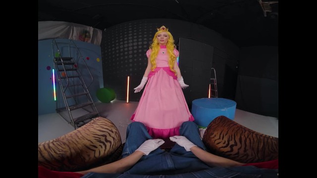 VR Conk Fuck Beautiful Princess Peach In Best Super Mario XXX Parody VR Porn